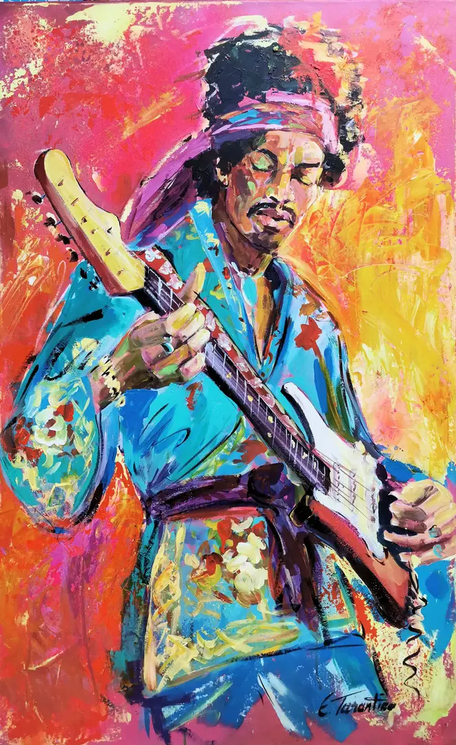 Porträt von Jimi Hendrix